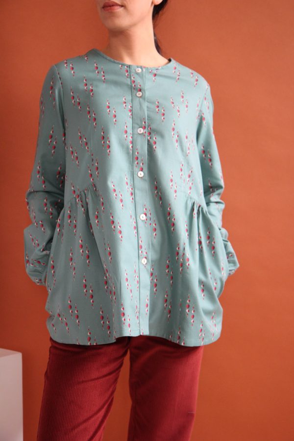 Camicia Oriana in cotone stampato