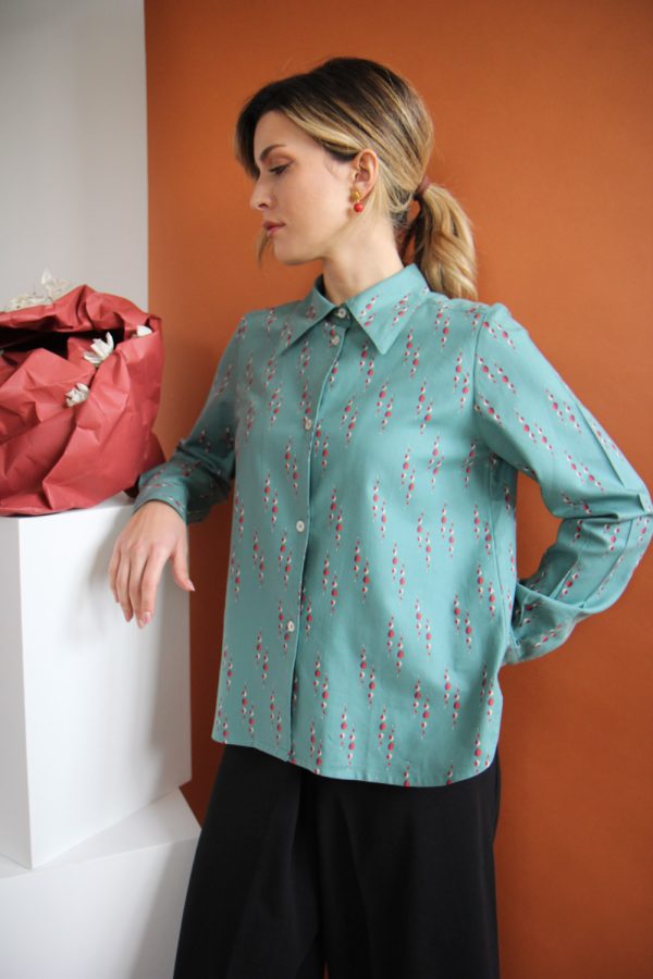 Camicia Mila in cotone stampato