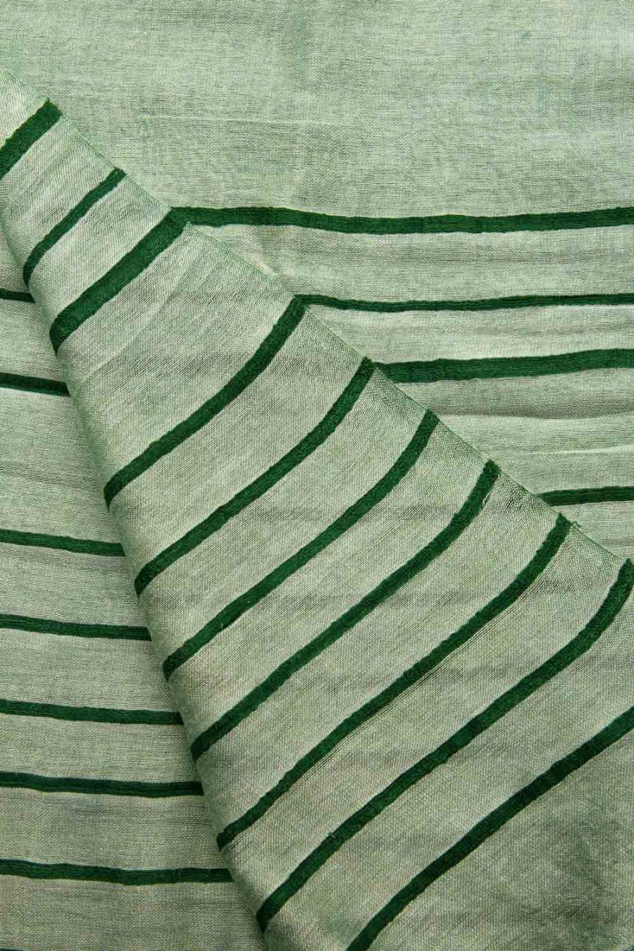 Sciarpa in viscosa e seta, malachite - immagine 2