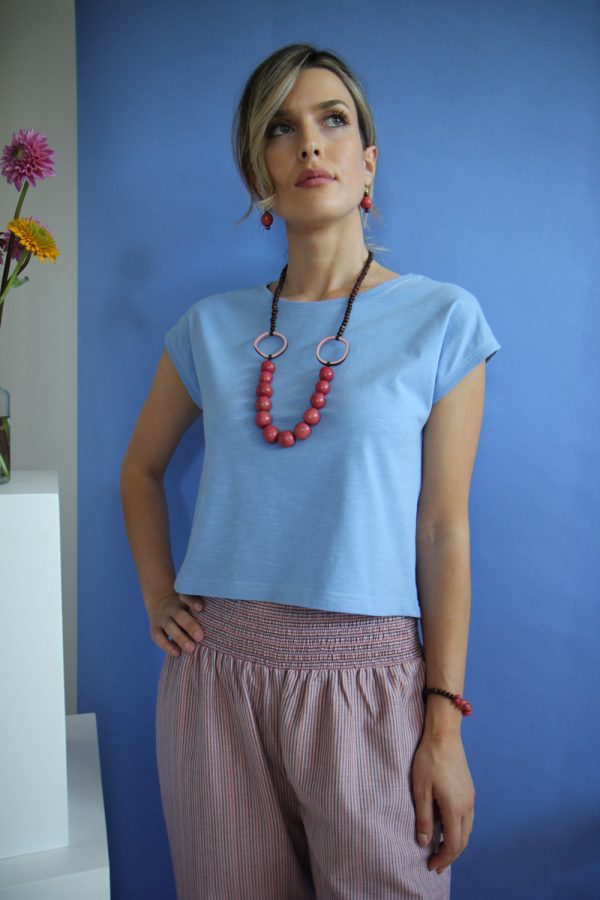 T-shirt Sophie in jersey di cotone biologico