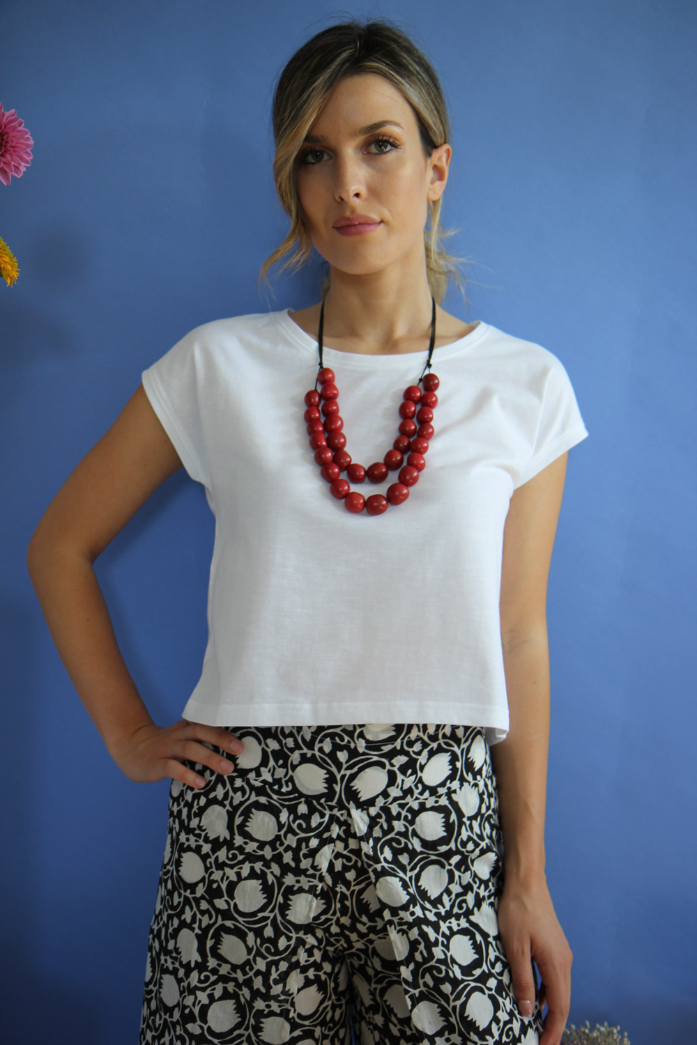 T-shirt Sophie in jersey di cotone biologico