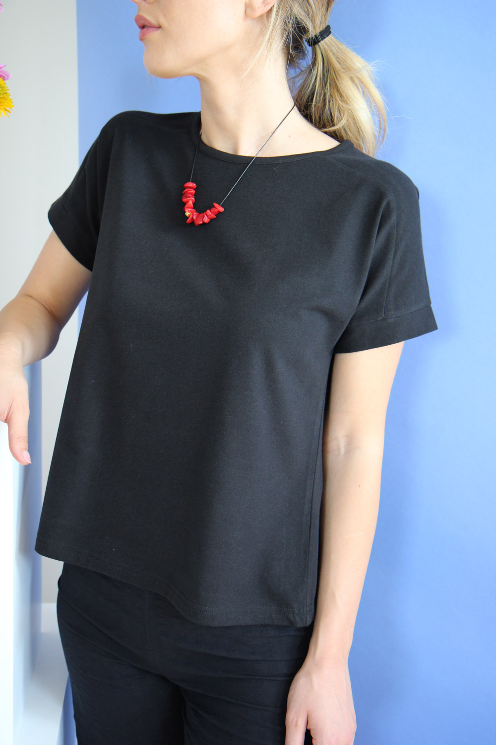 T-shirt Saffira in jersey di cotone biologico stretch - immagine 3