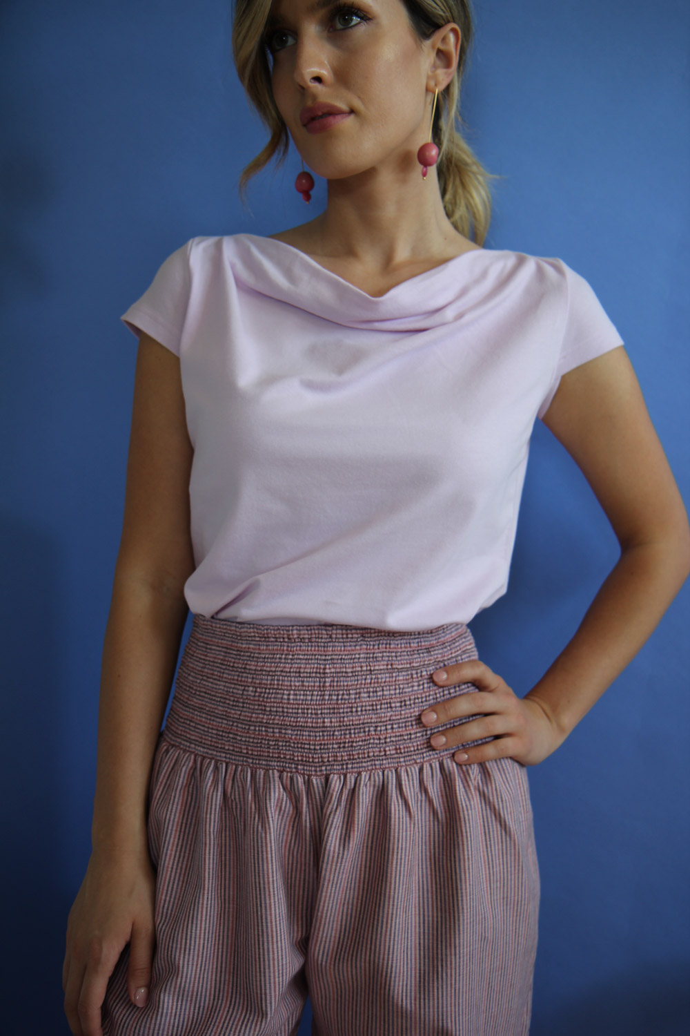 T-shirt Karina in jersey di cotone biologico stretch