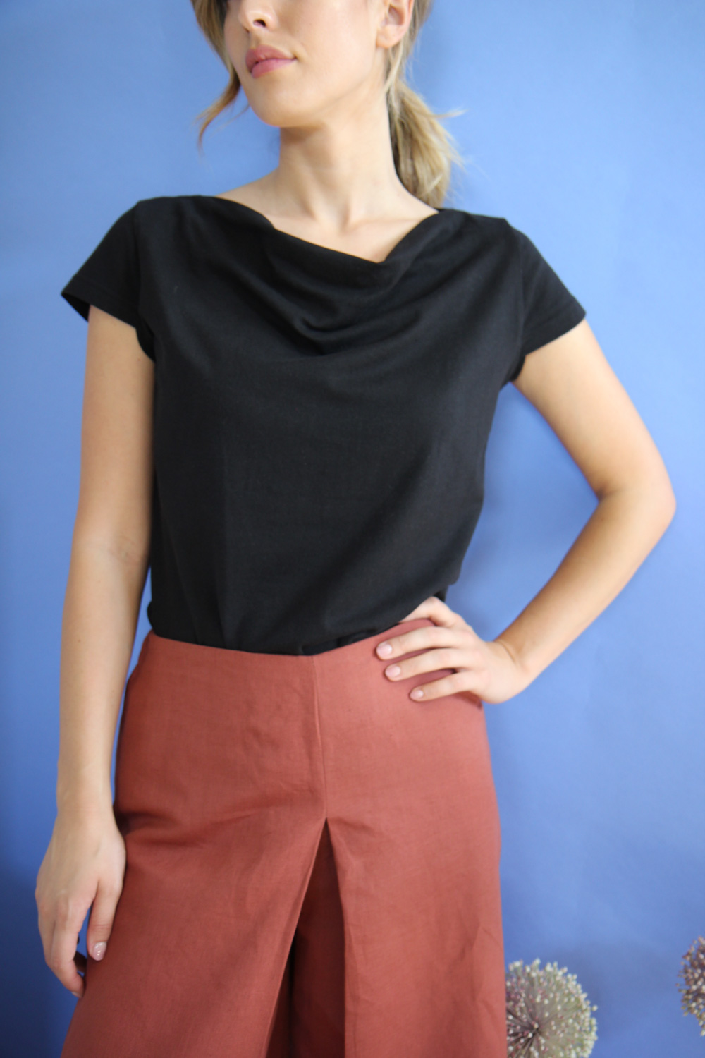 T-shirt Karina in jersey di cotone biologico stretch - immagine 2