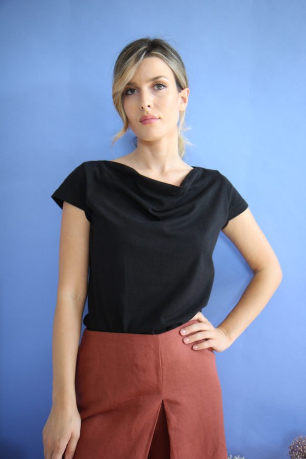 T-shirt Karina in jersey di cotone biologico stretch