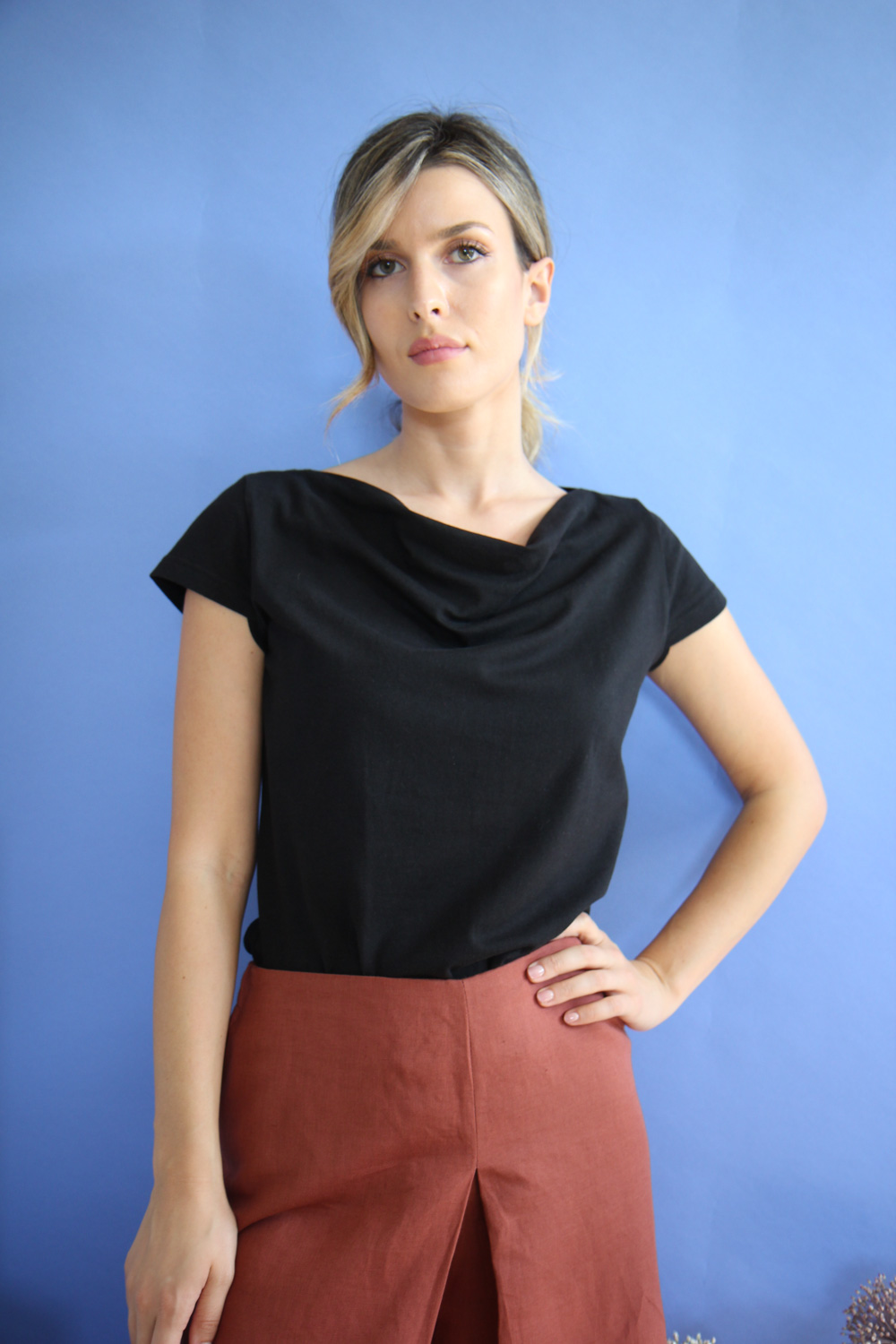 T-shirt Karina in jersey di cotone biologico stretch