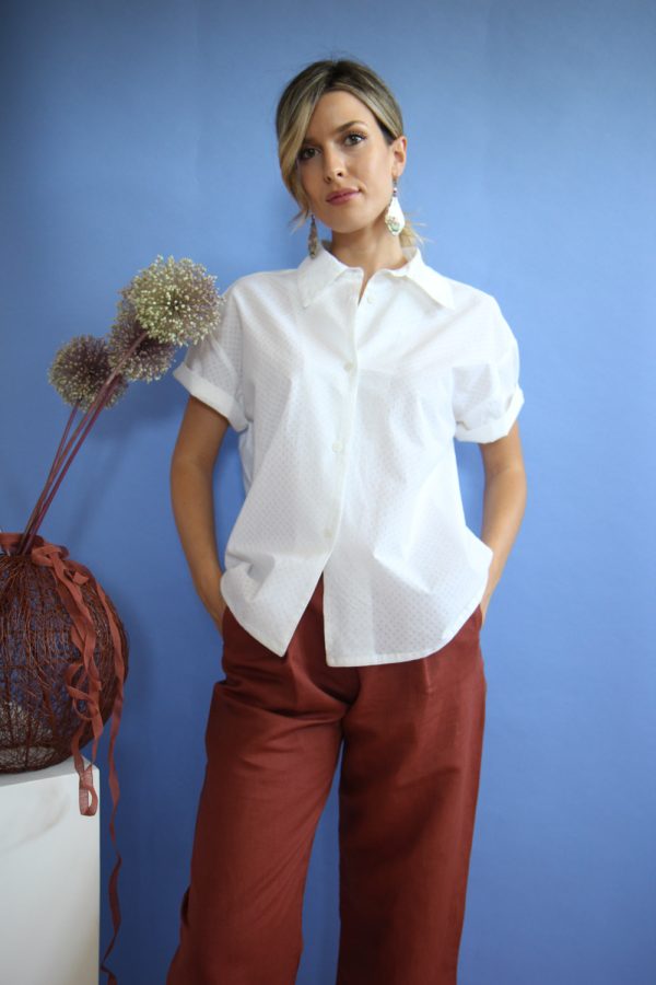 Camicia Eta in cotone batik