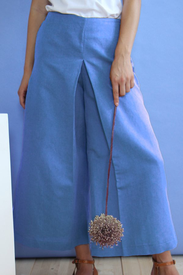 Pantalone Zoe in misto lino e cotone