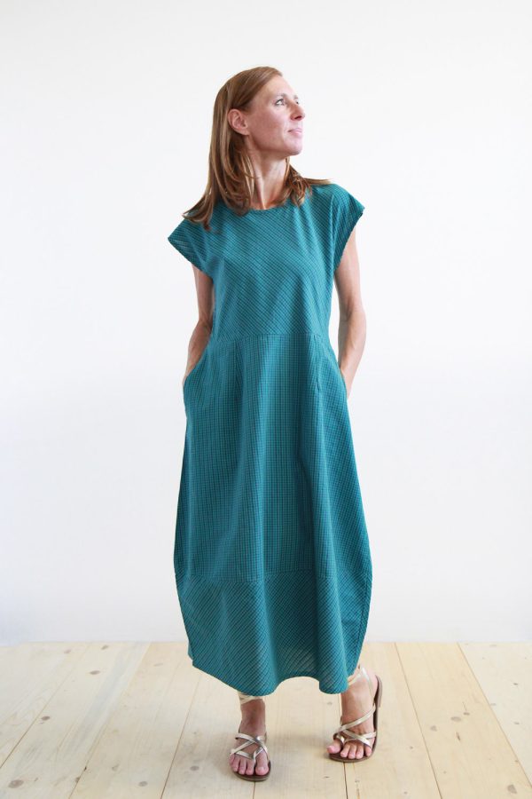 Abito Daisy cotone seersucker scacchi