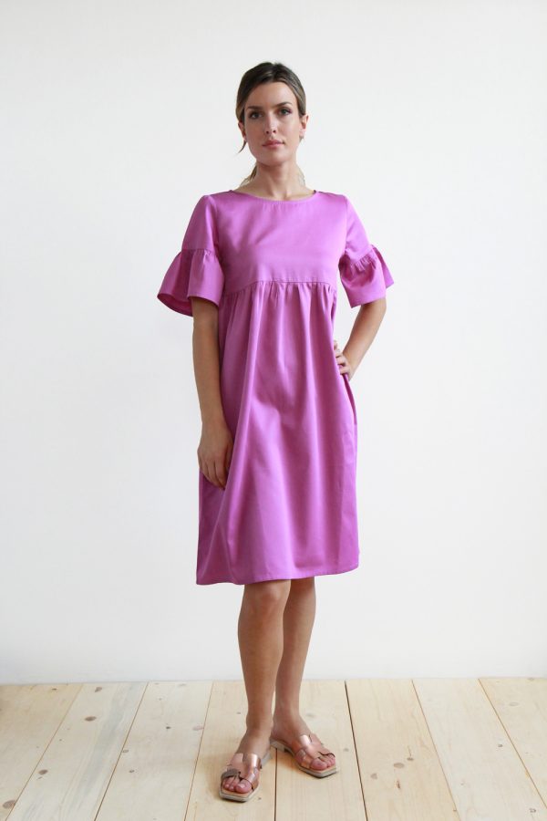 Abito Malvarosa in cotone satin