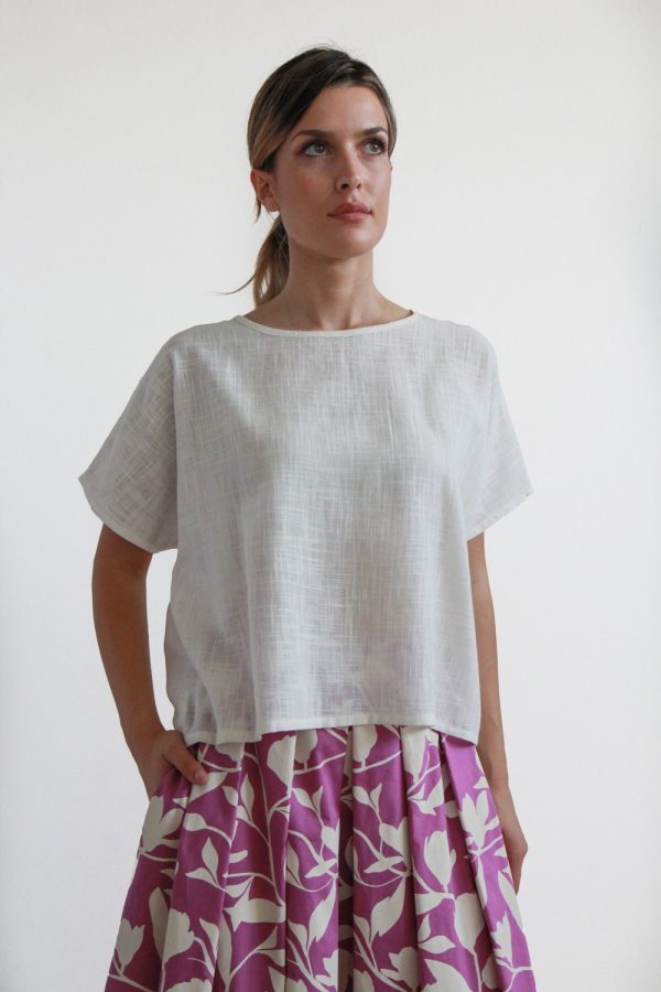 Blusa Amla cotone garzato