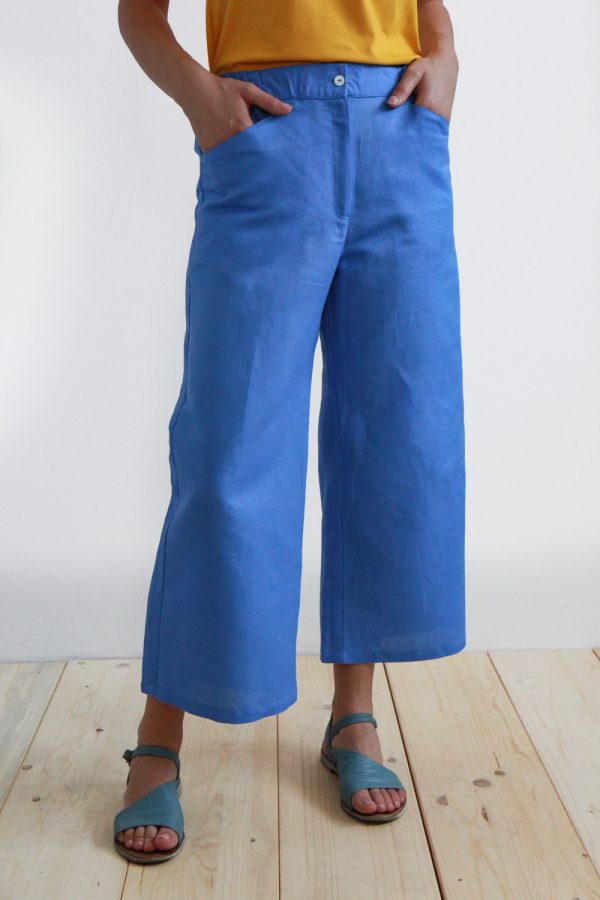 Pantalone Vite in misto lino e cotone