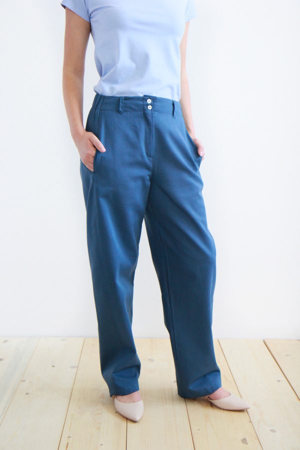 Pantalone Sughero in cotone operato