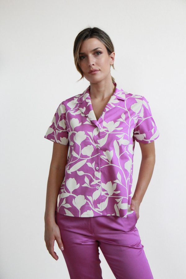 Camicia Damiana in cotone stampato