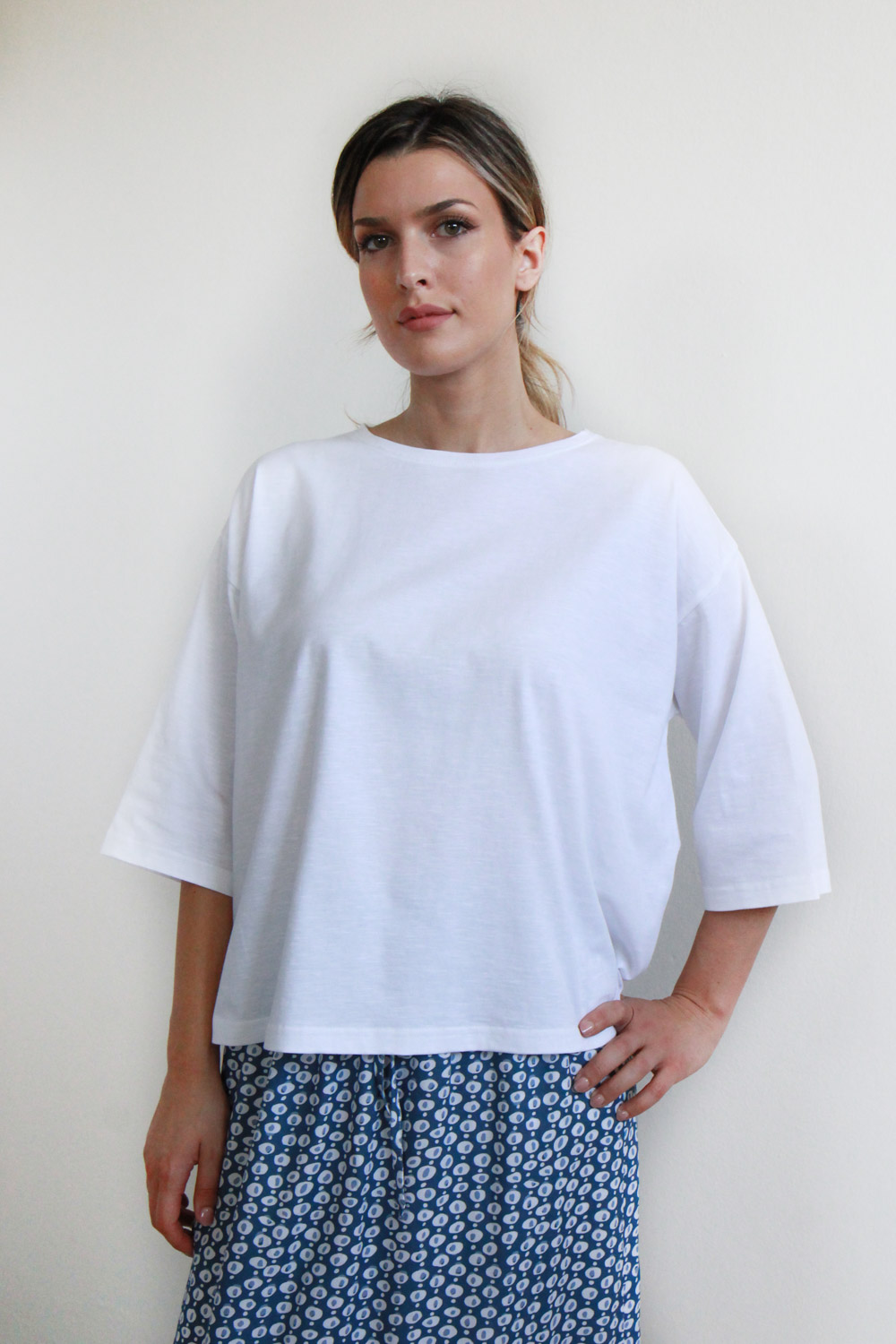 T-shirt Garofano in jersey di cotone biologico - immagine 2