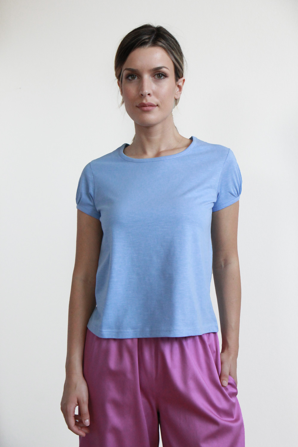 T-shirt Olivo in jersey di cotone biologico - immagine 2