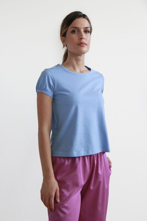 T-shirt Olivo in jersey di cotone biologico