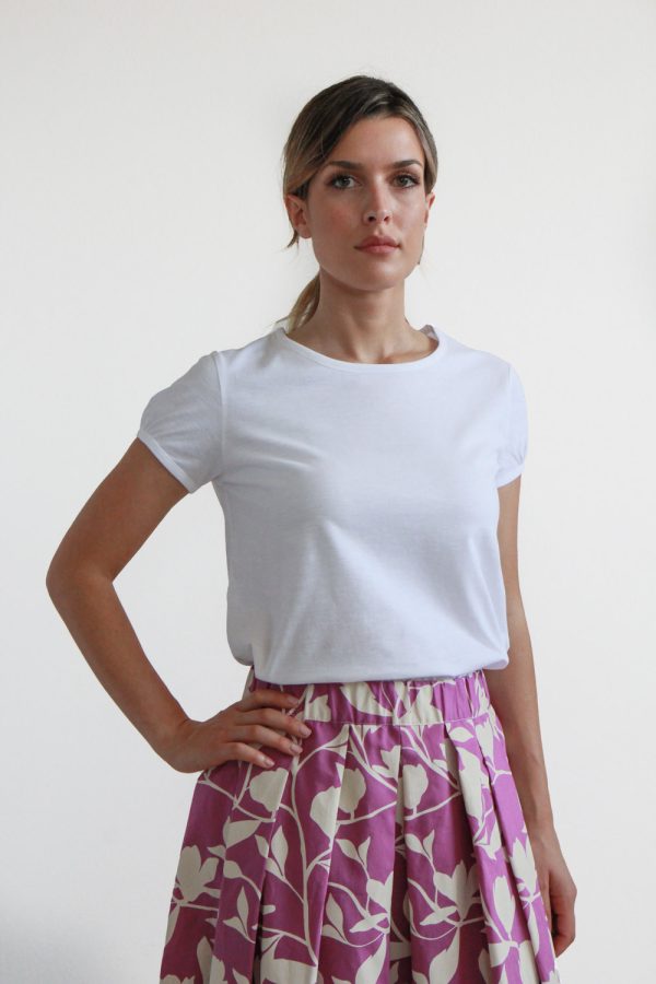 T-shirt Olivo in jersey di cotone biologico