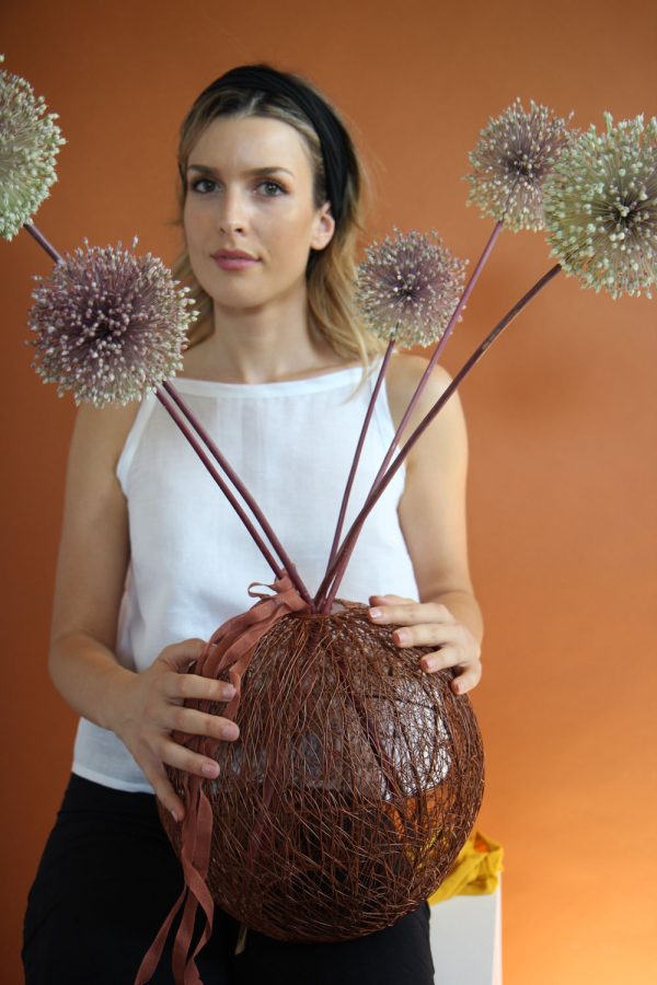 fascia per capelli in jersey di cotone stretch nero