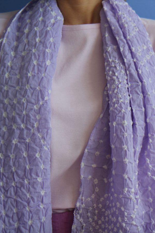 Stola cotone Tie-Dye disegno Spirale