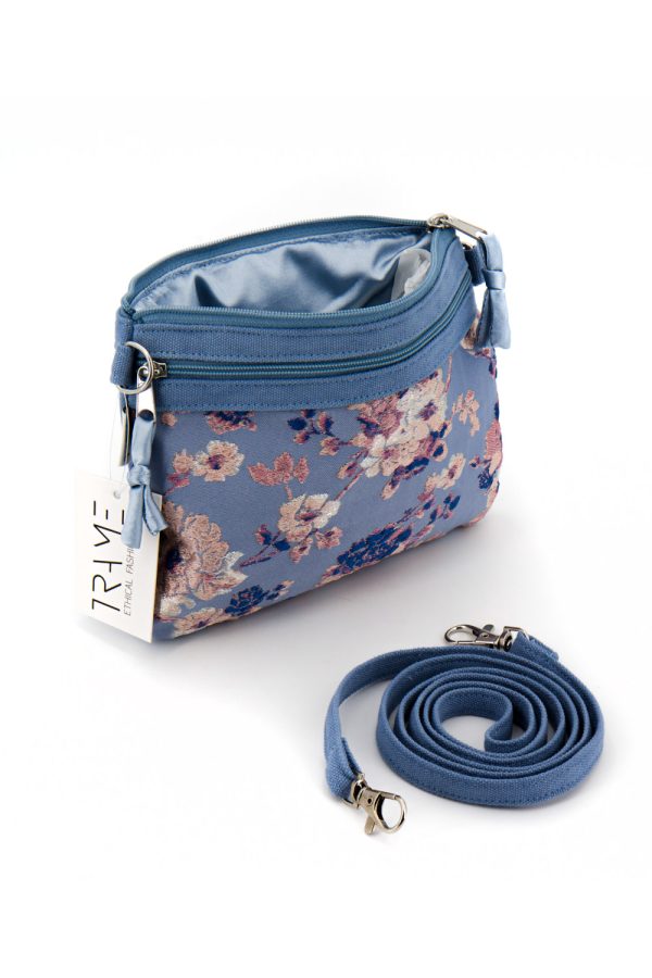 Borsa mini due tasche Broccato Giardino Orientale