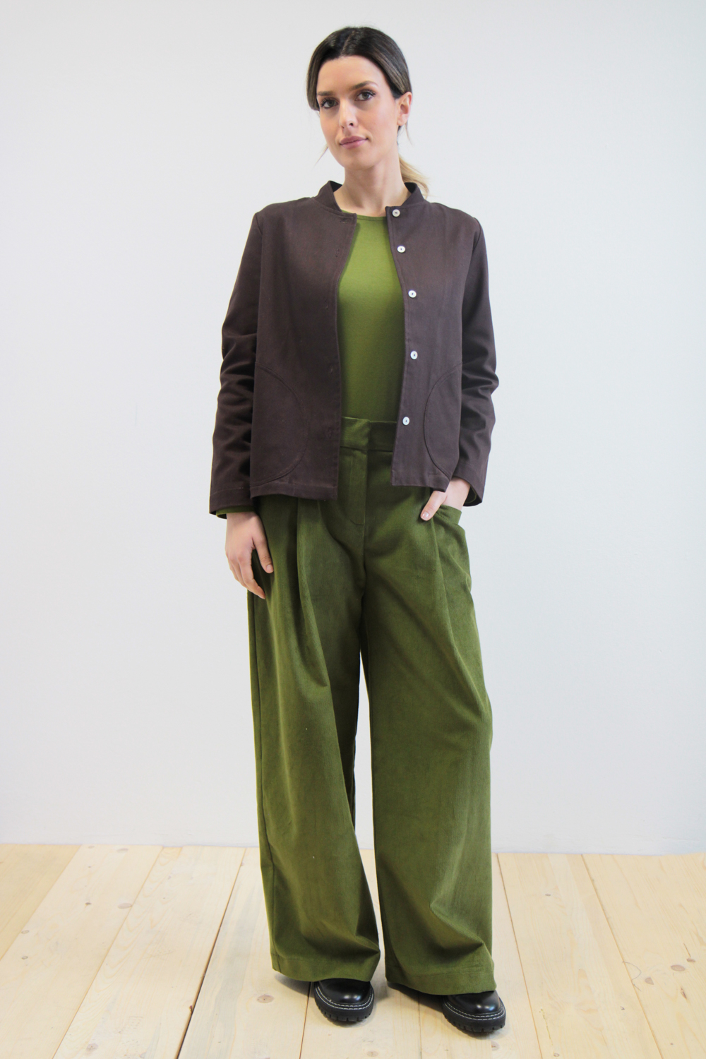 Giacca Cytrus inverno cotone-lana cioccolato