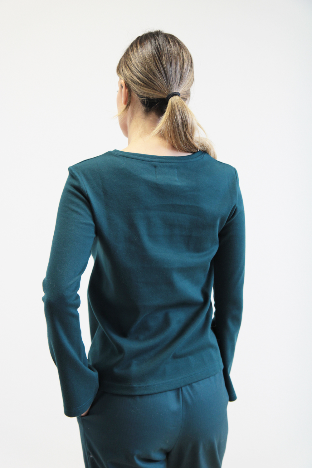 T-shirt Amarillo cotone interlock bio blu-verde - immagine 3