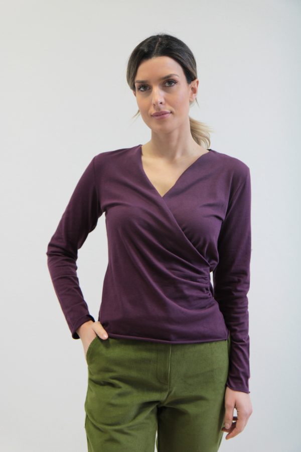 T-shirt Felce jersey stretch bio prugna