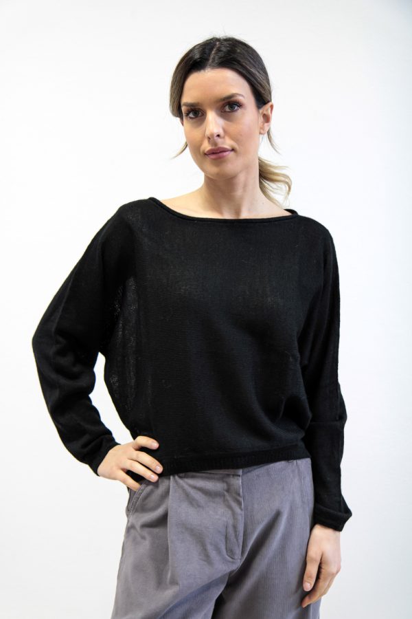 Maglia Carvi alpaca nero
