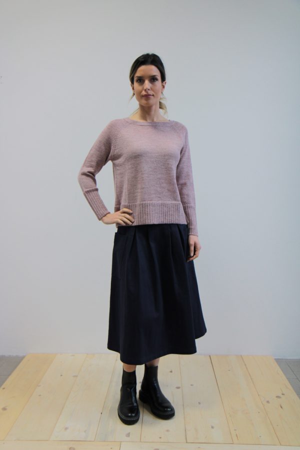 Maglia Linfa alpaca rosa antico
