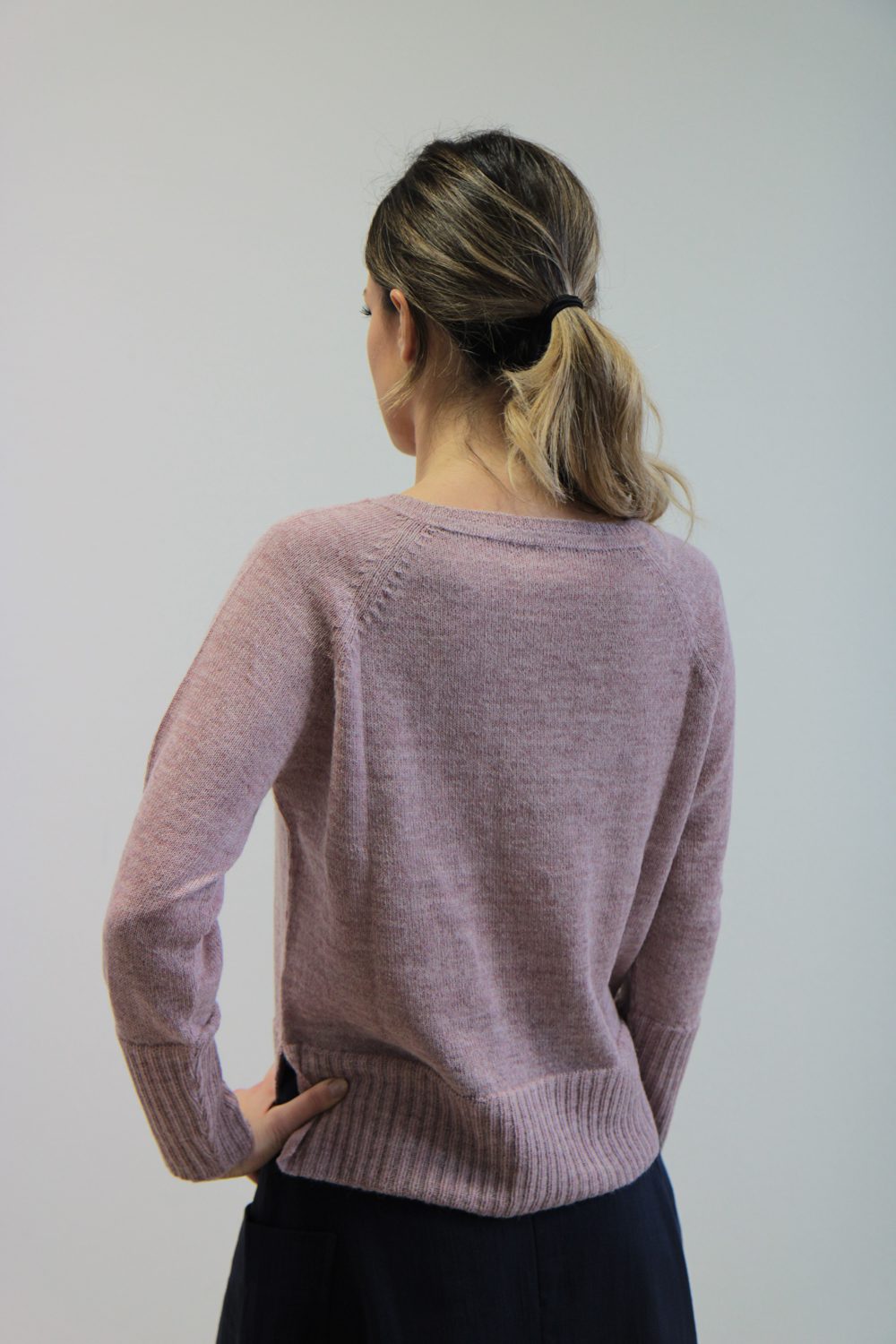 Maglia Linfa alpaca rosa antico - immagine 3