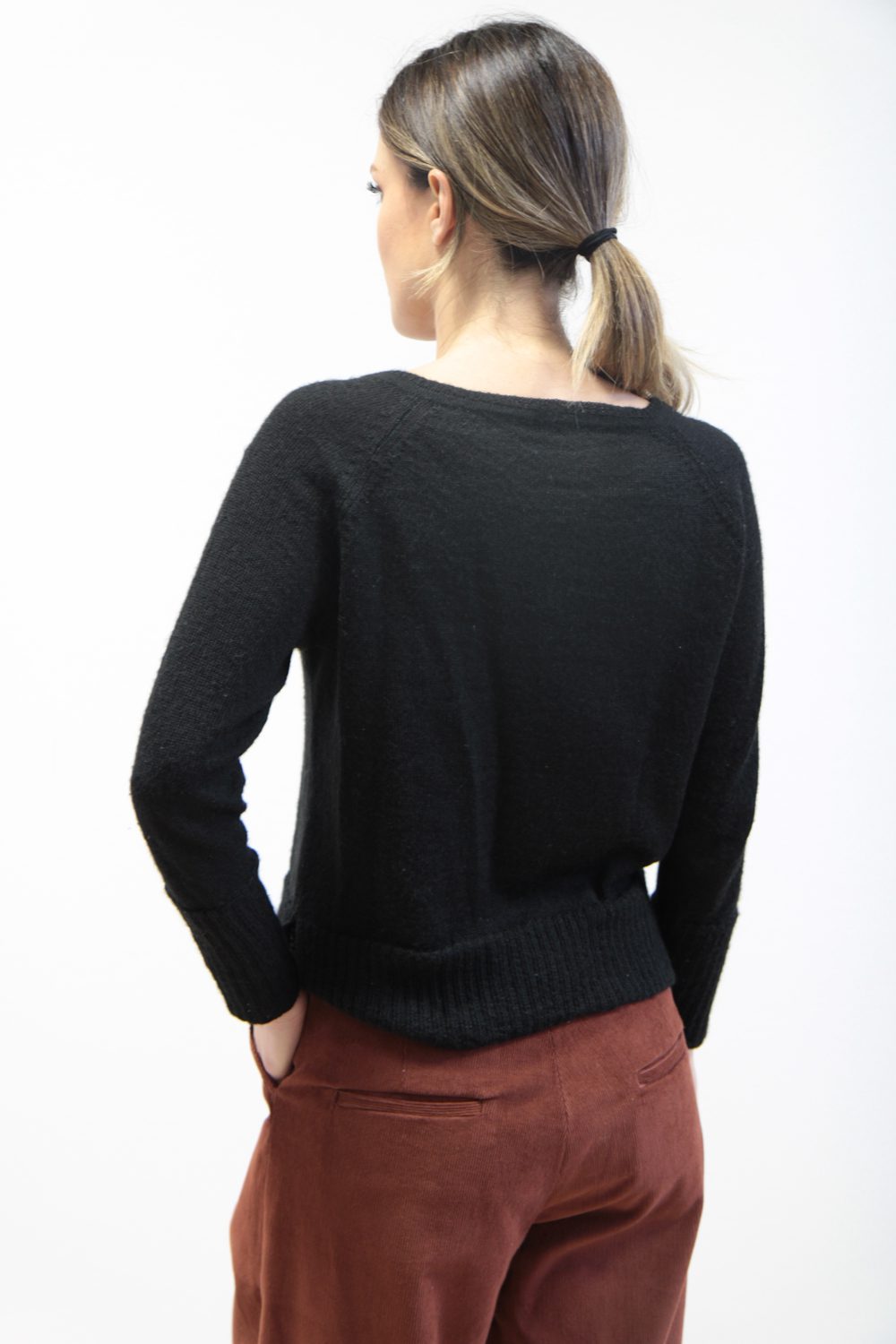 Maglia Linfa alpaca nero - immagine 2